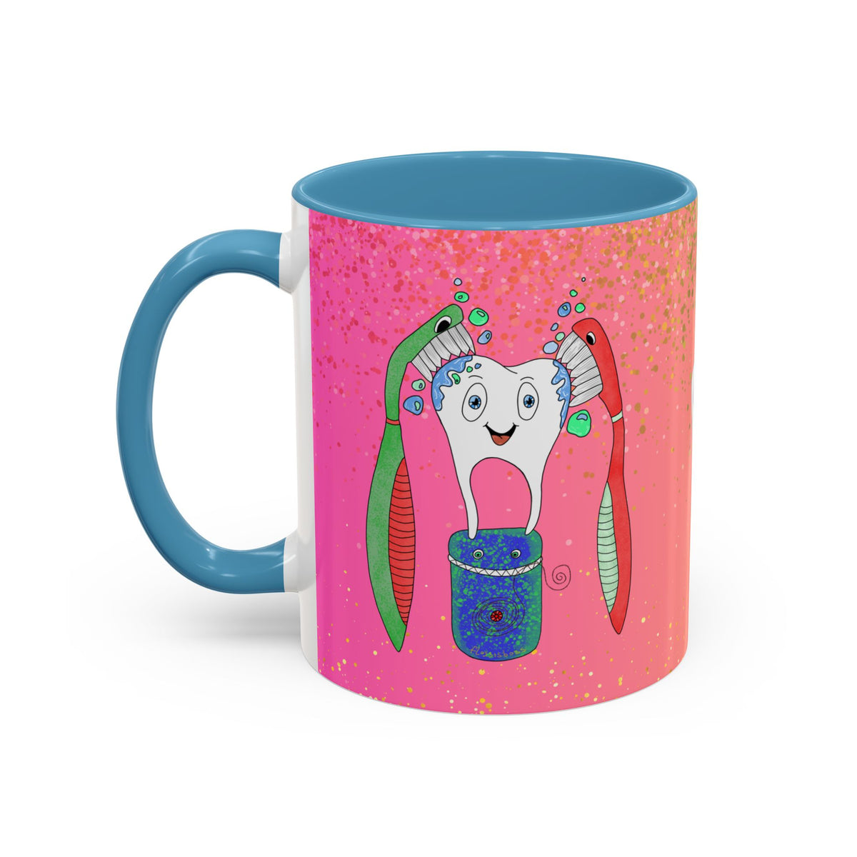 Brush and Floss Ceramic Mug
