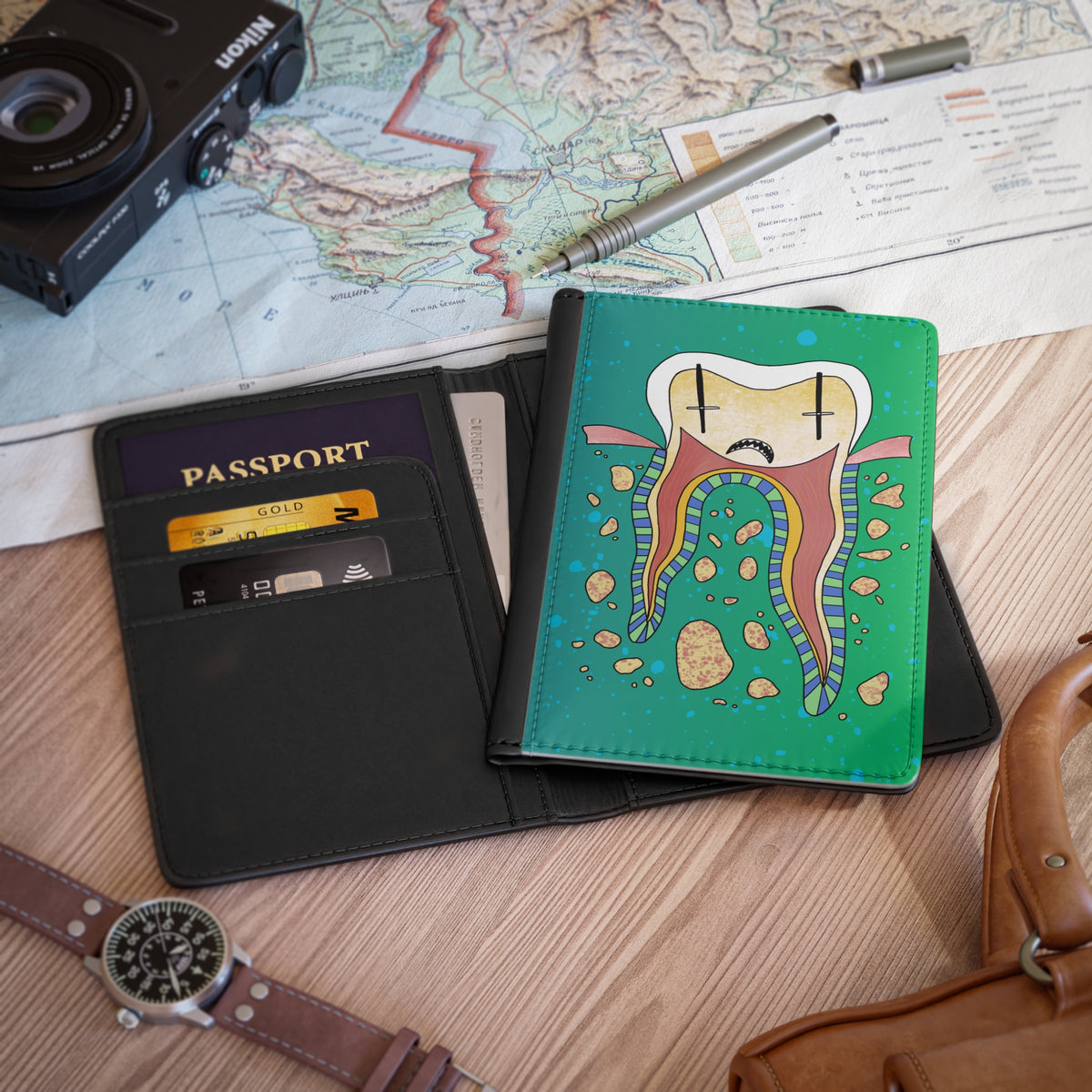 Cross Section Passport Holder