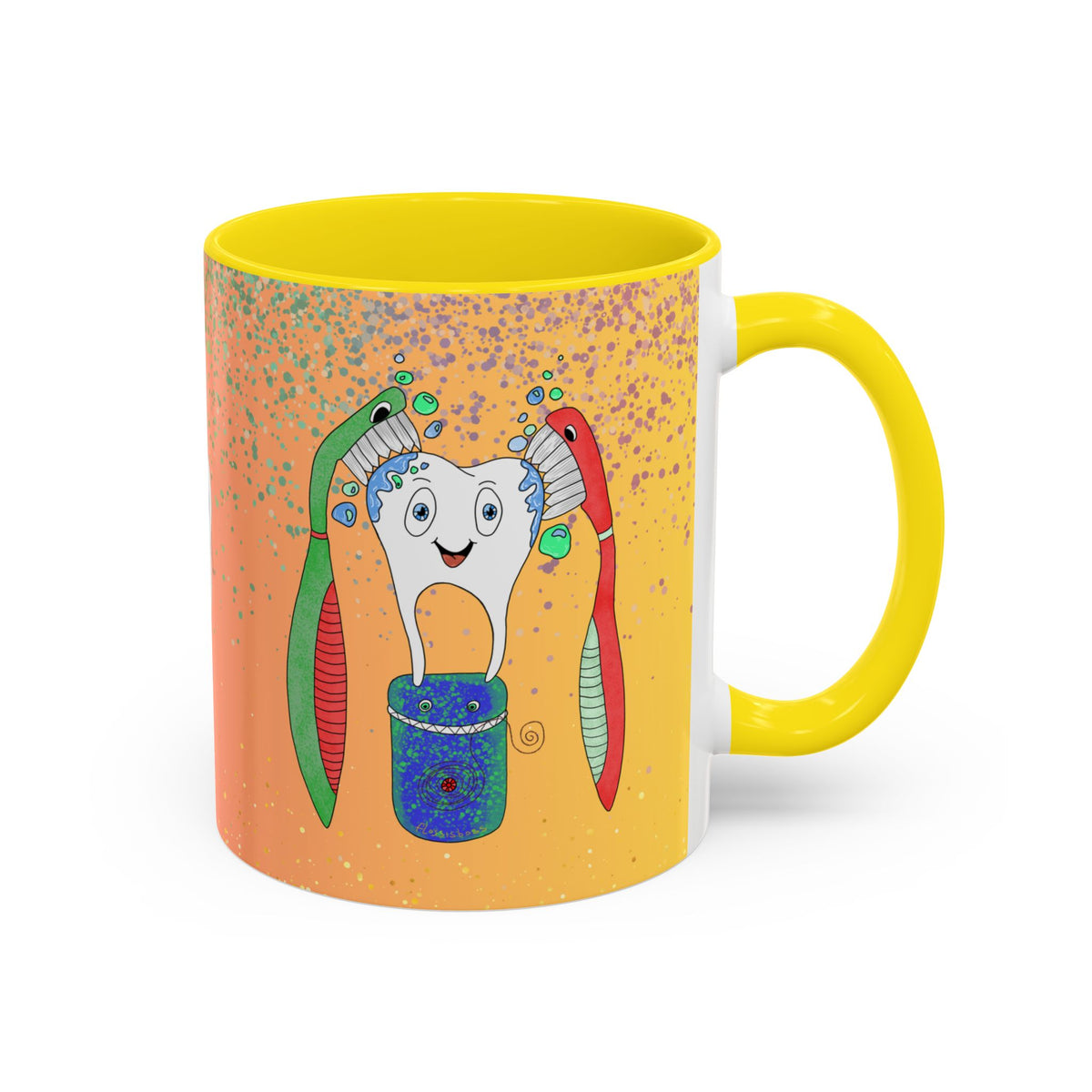 Brush and Floss Ceramic Mug