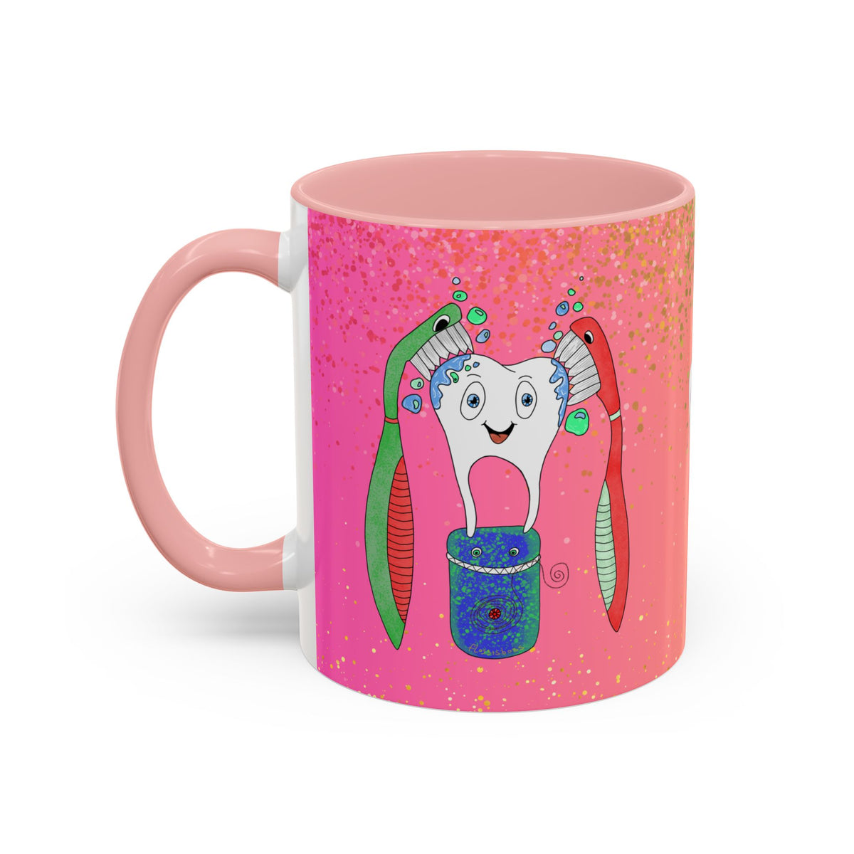 Brush and Floss Ceramic Mug