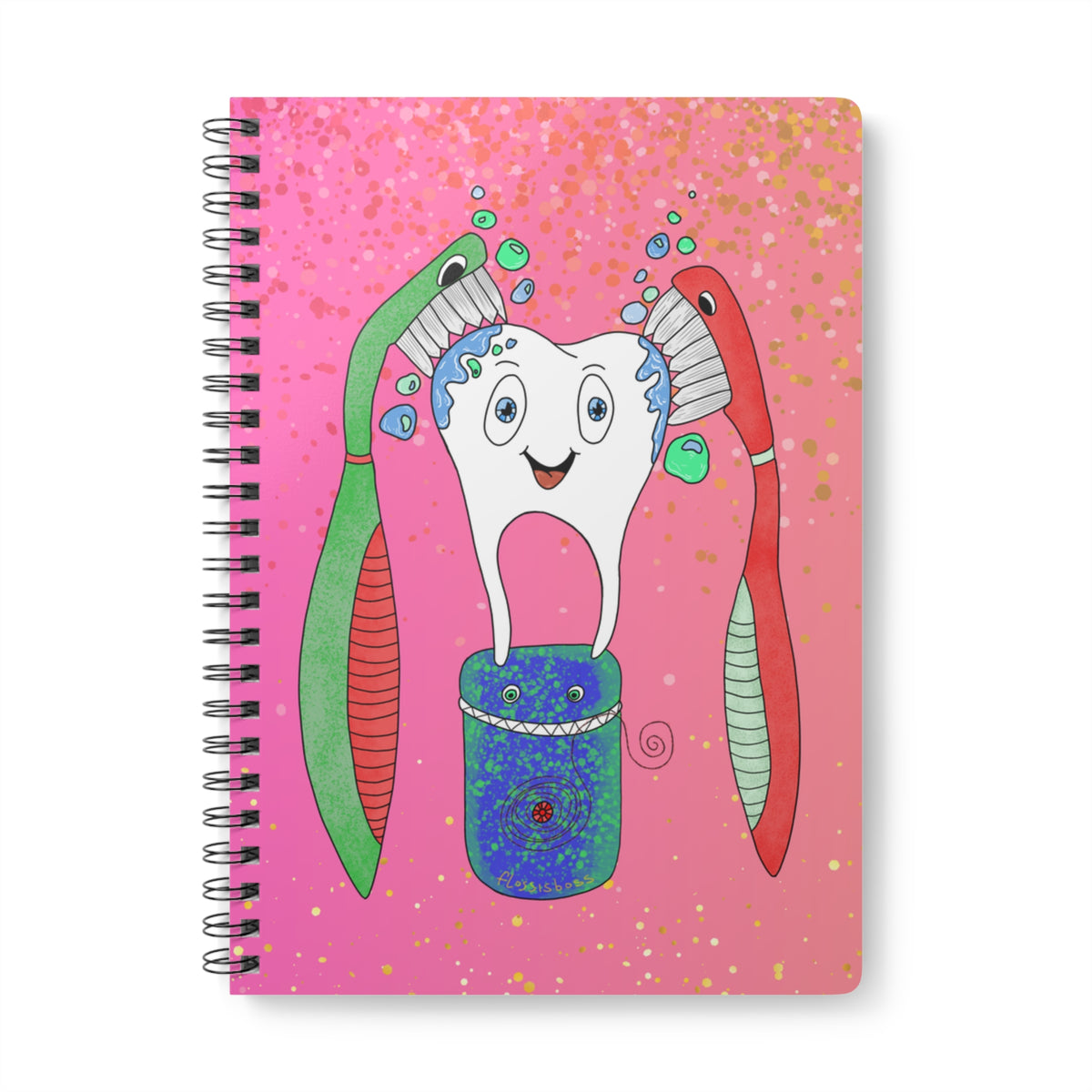 Brush and Floss A5 Notebook