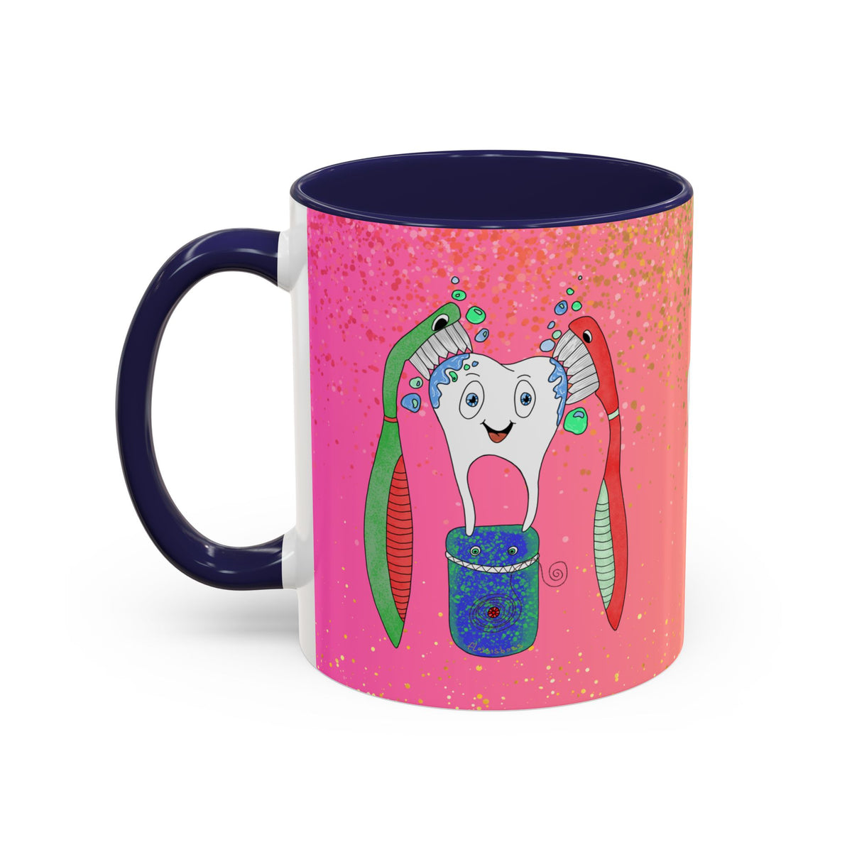 Brush and Floss Ceramic Mug