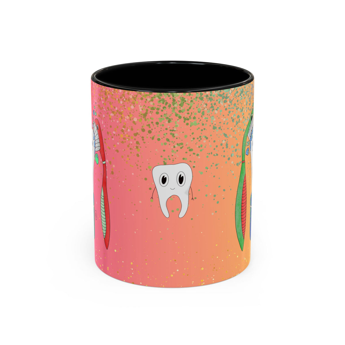 Brush and Floss Ceramic Mug