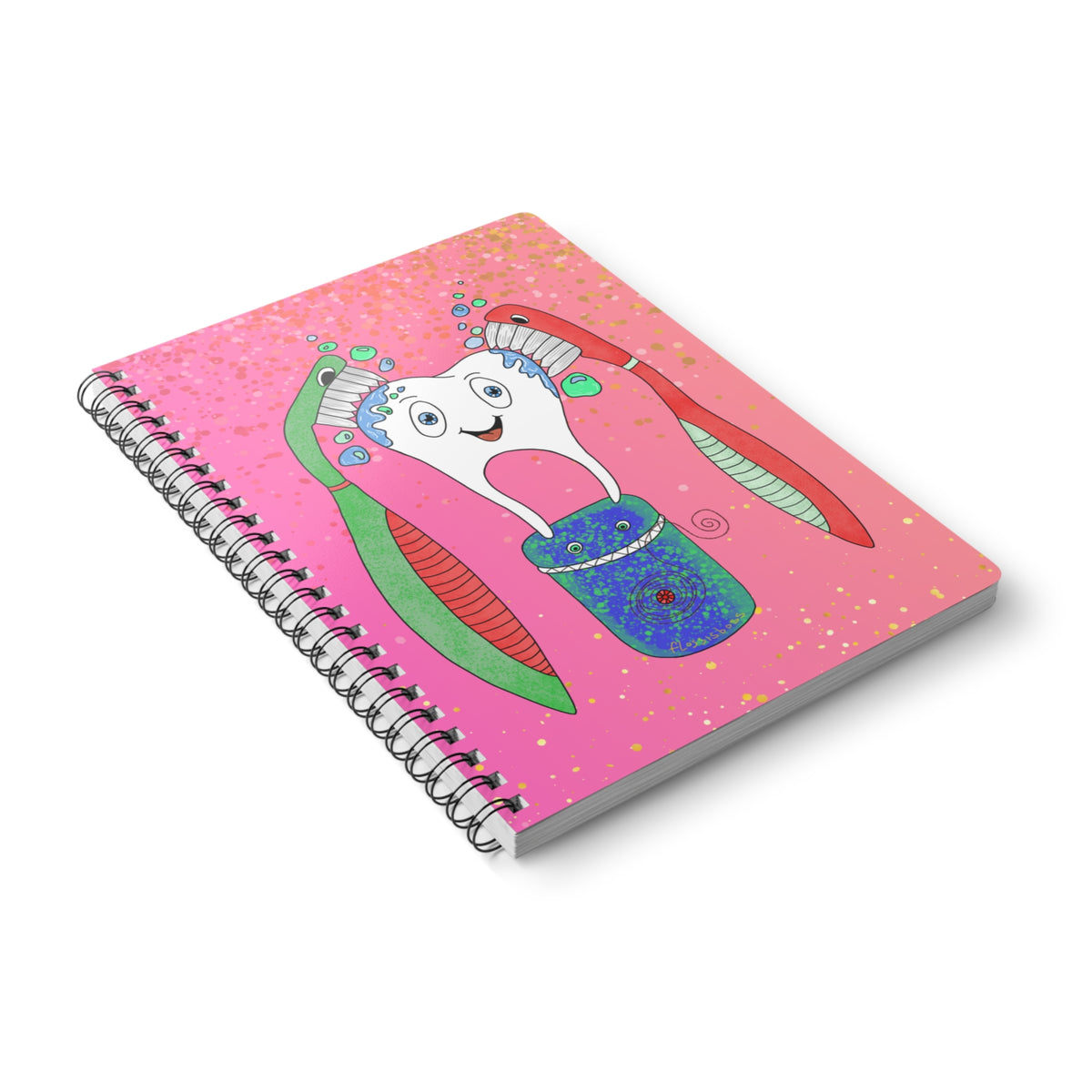 Brush and Floss A5 Notebook