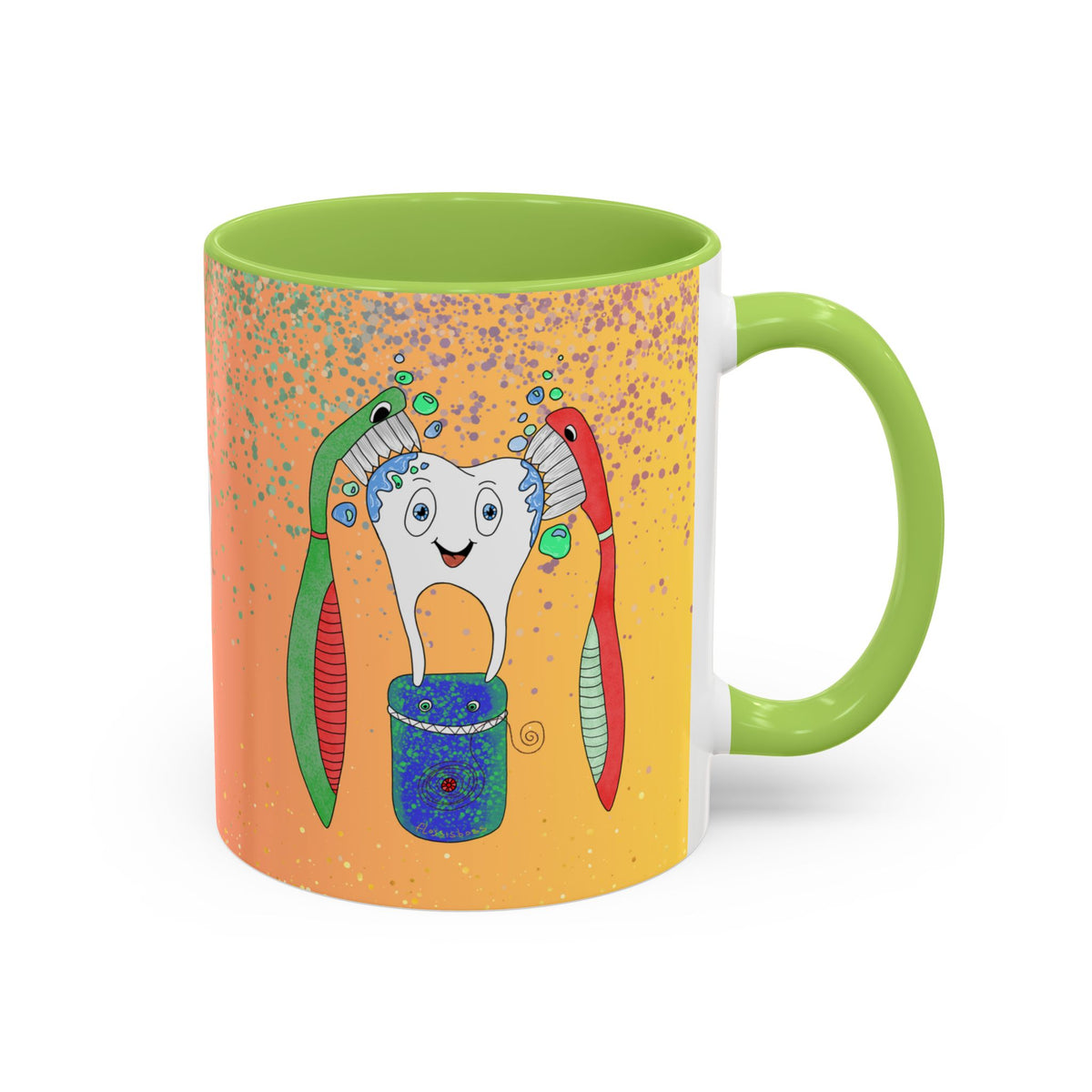 Brush and Floss Ceramic Mug