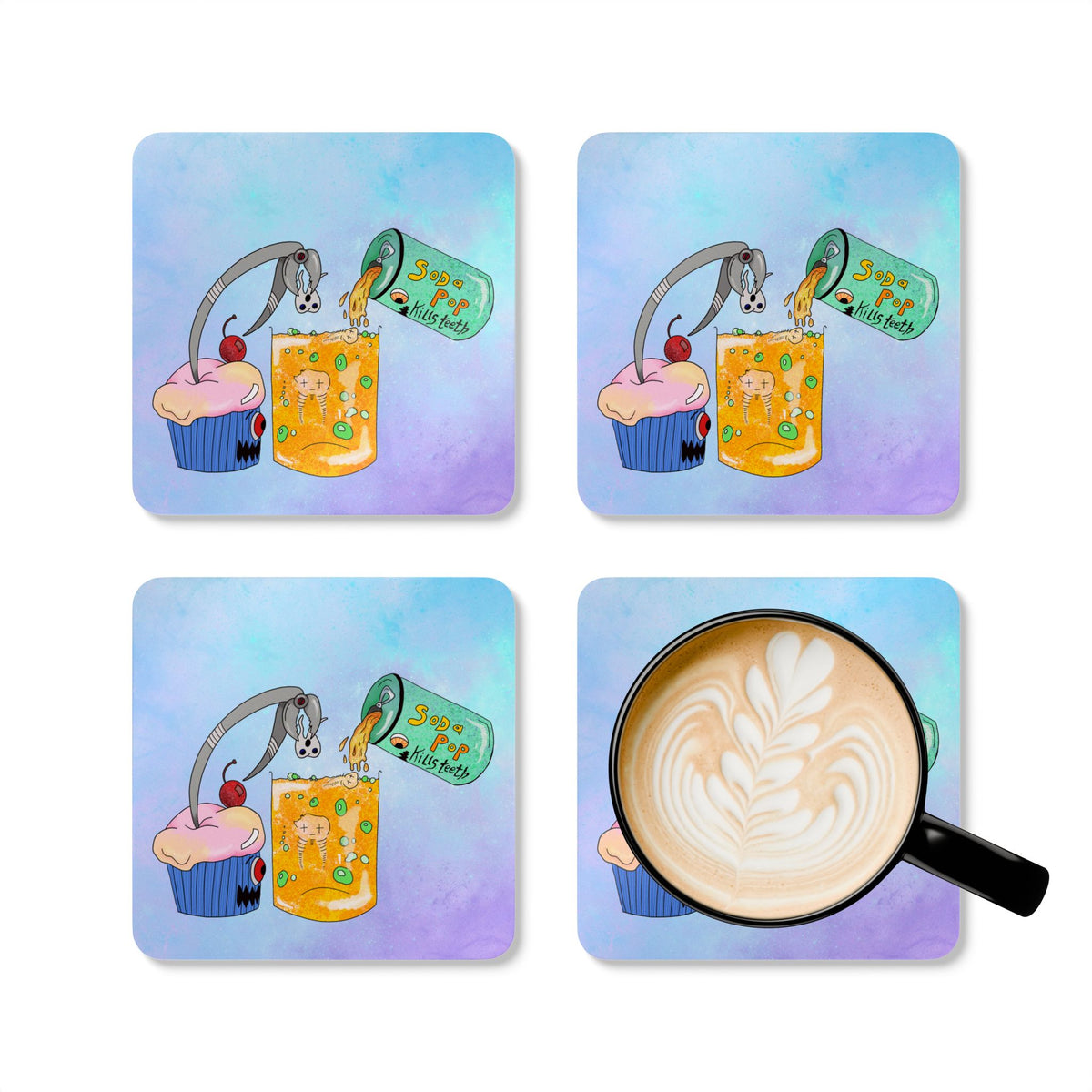 Acid Erosion Coaster Set