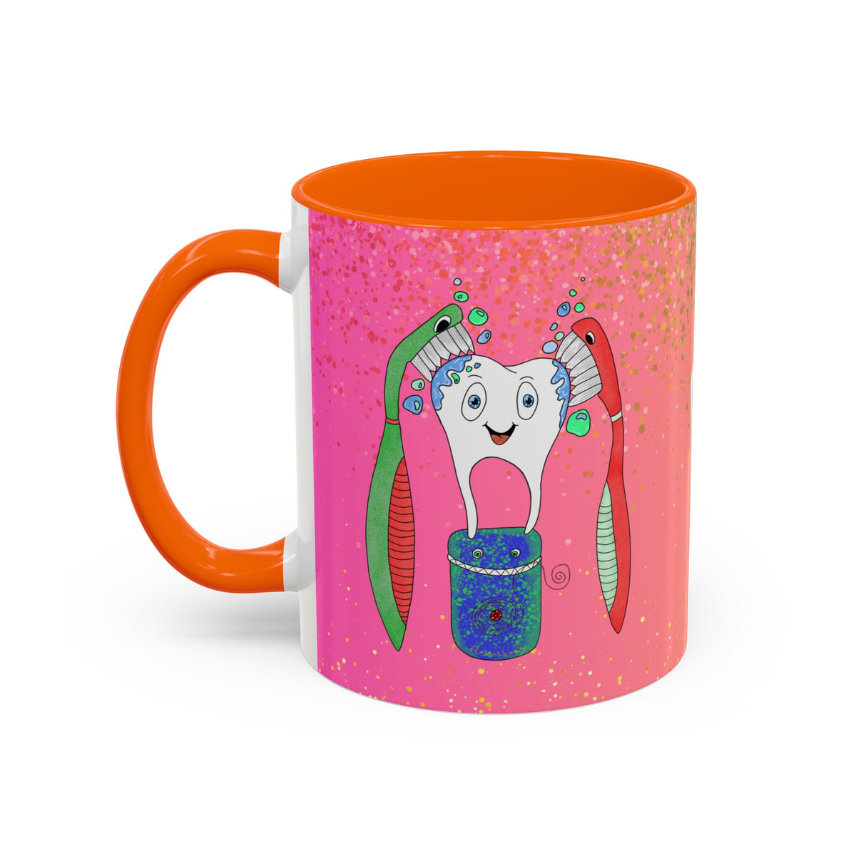 Brush and Floss Ceramic Mug