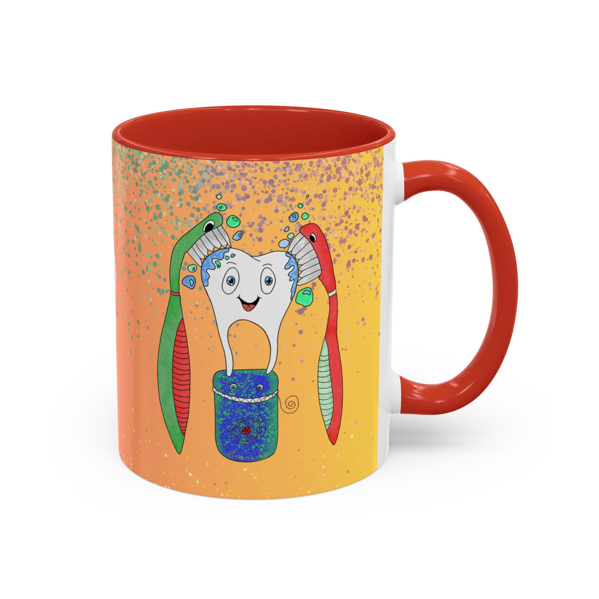 Brush and Floss Ceramic Mug