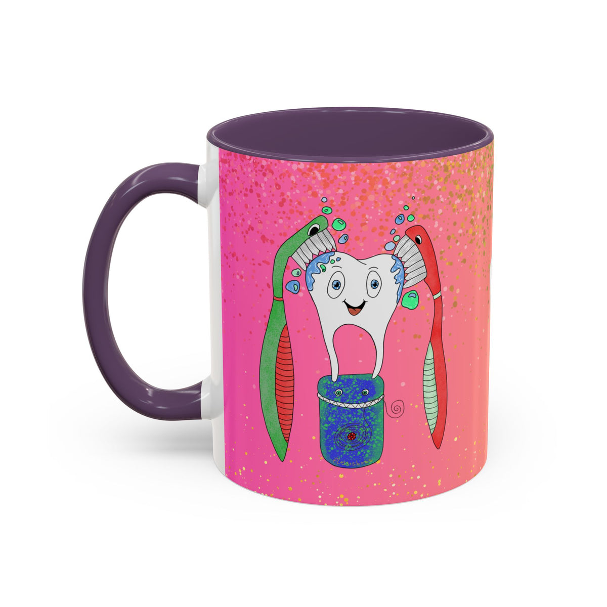 Brush and Floss Ceramic Mug