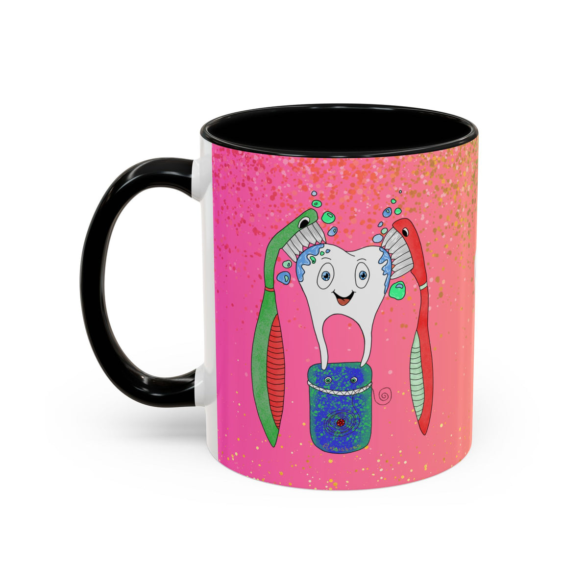Brush and Floss Ceramic Mug