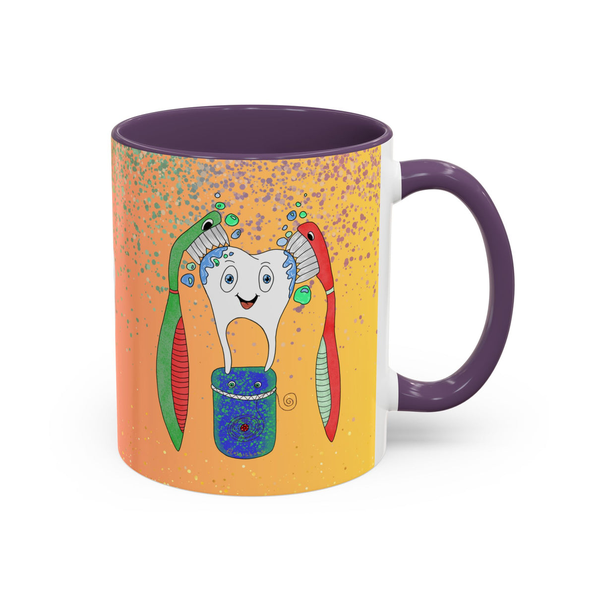 Brush and Floss Ceramic Mug