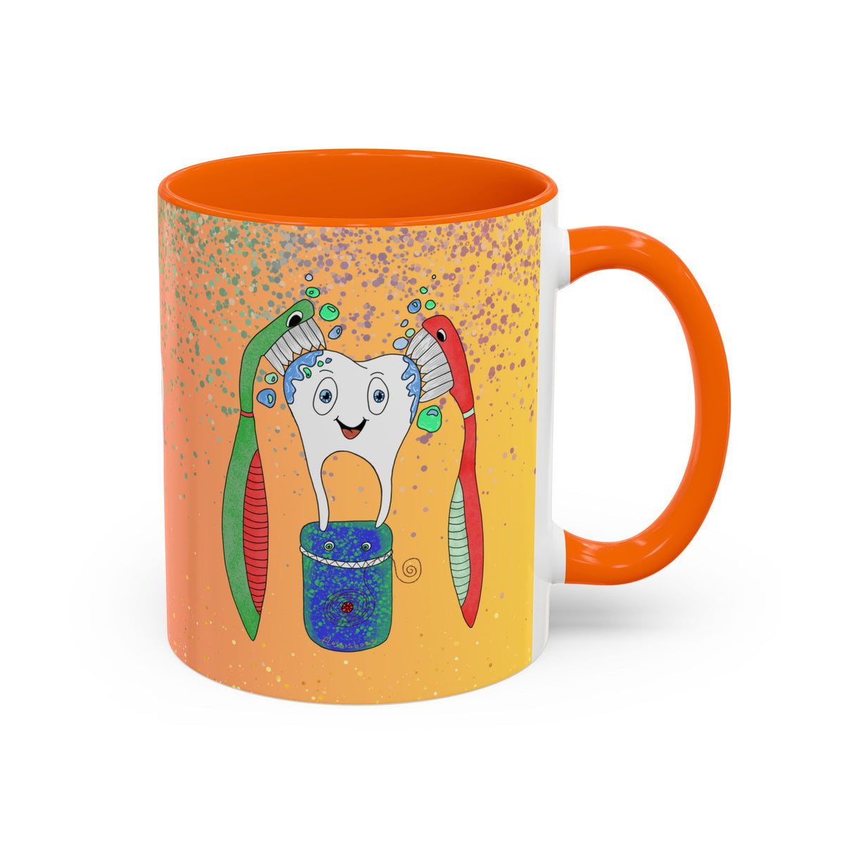 Brush and Floss Ceramic Mug