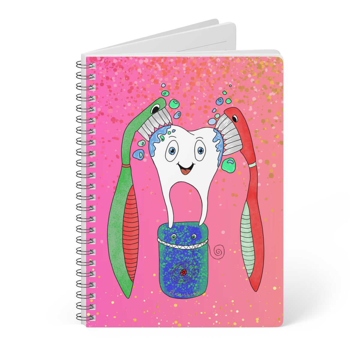 Brush and Floss A5 Notebook