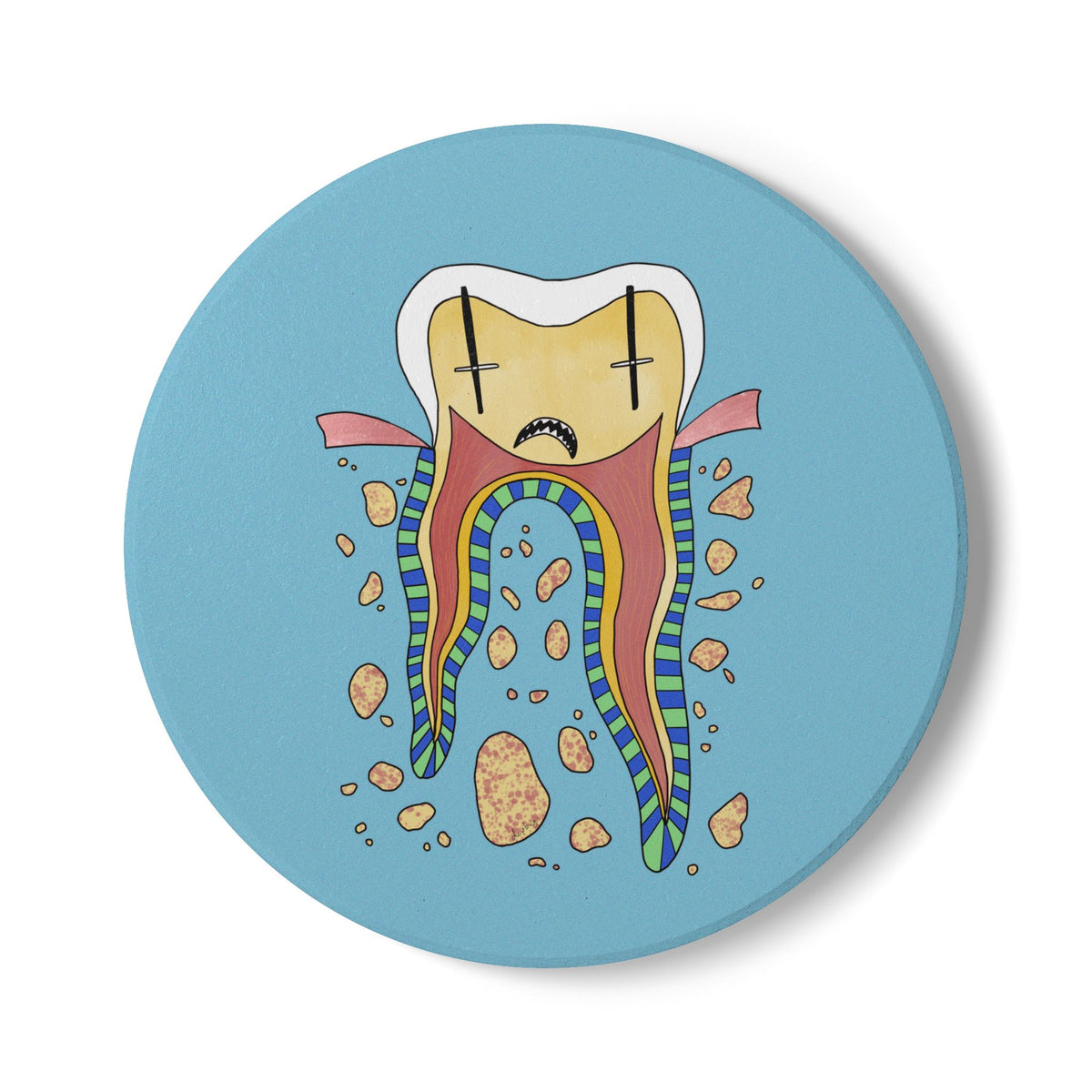 Cross Section Ceramic Coaster