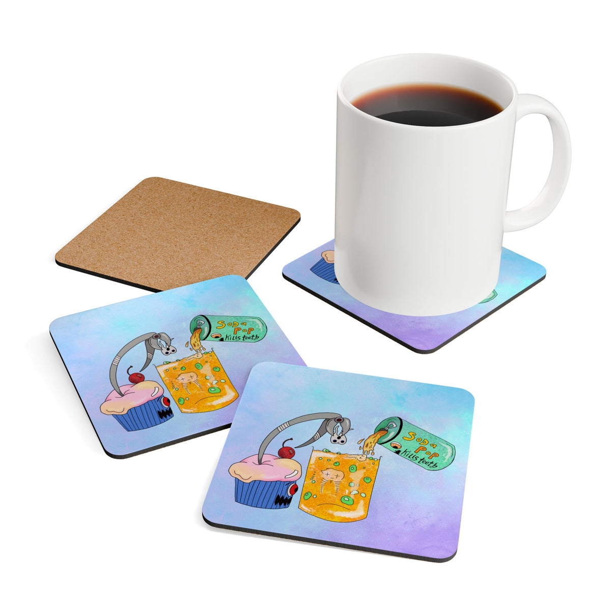 Acid Erosion Coaster Set