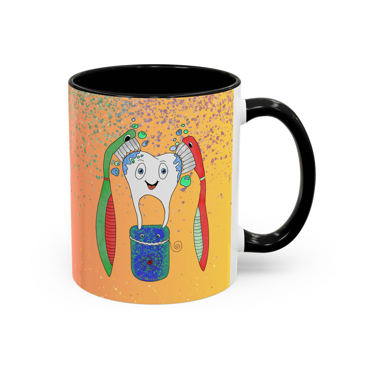 Brush and Floss Ceramic Mug