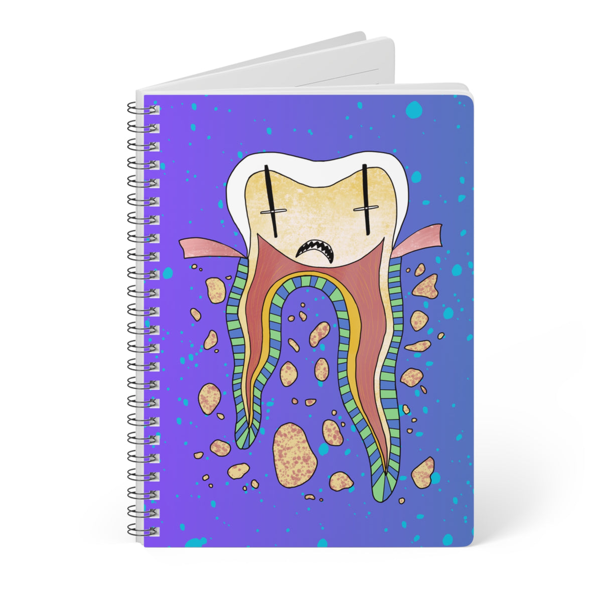 Tooth Cross Section A5 Notebook