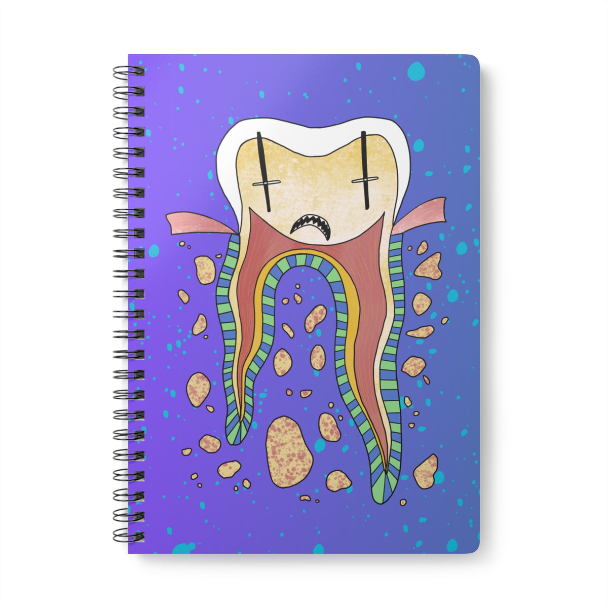 Tooth Cross Section A5 Notebook