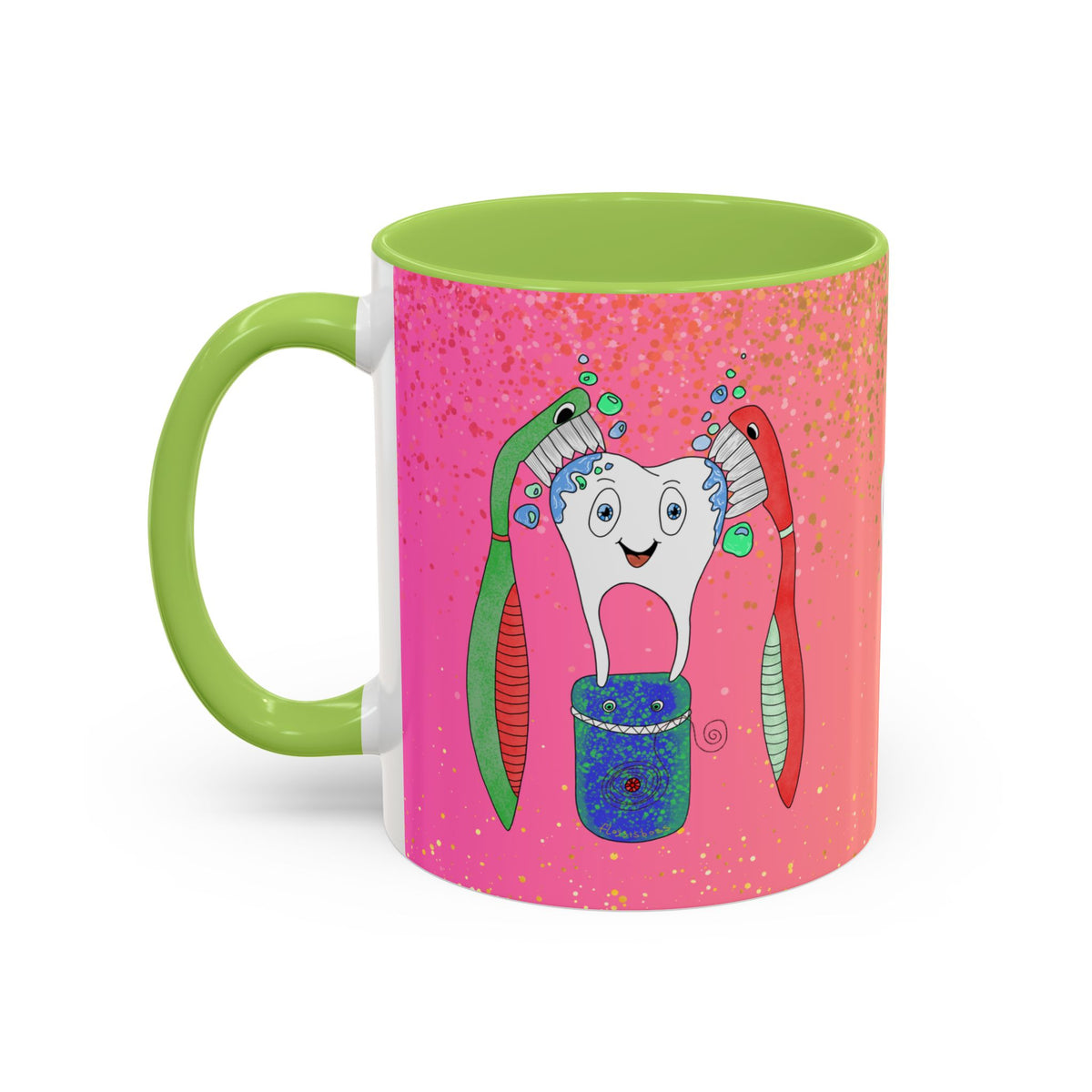 Brush and Floss Ceramic Mug