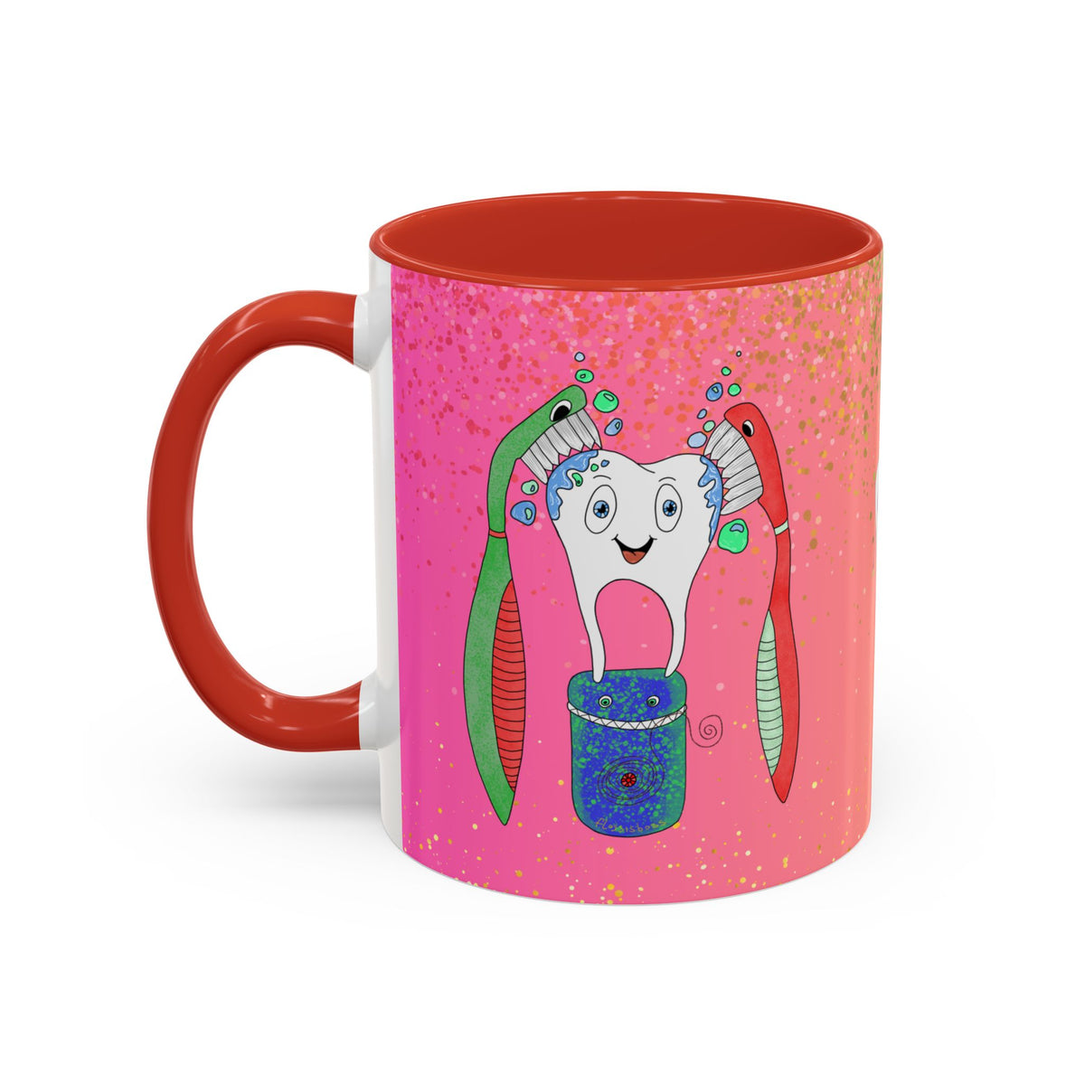 Brush and Floss Ceramic Mug